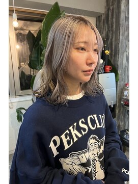 ルーツ ヘア デザイン(roots hair design) 新町美容室★roots★ダブルカラー★ミルクティー