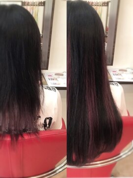 エクステンション リズム 北千住店 ボルドーハイライト