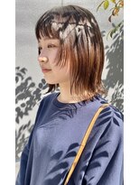 レクタ(recta)&nbsp;モテ髪大人可愛い外ハネボブモカチョコセクションカラー