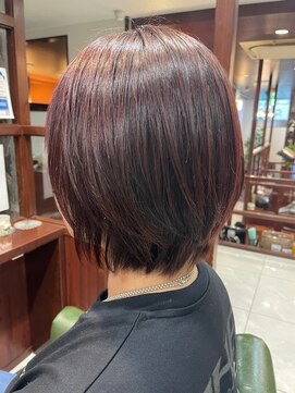 サロンデピレ 赤みブランショートカット天使のわっかセットしやすい