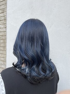 ブルーム(bloom) アンブレラカラー★ブルー×ブラック