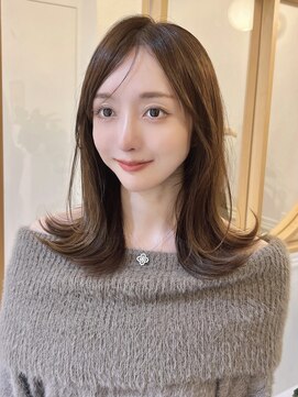 プラネシブヤ(Prune Shibuya) 2WAYバングのアンニュイ大人ヘア