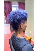 エマ(emma) ハイトーン!パープル×ブルー×ミックスカラーヘア