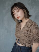 エーバイフー 江坂店(A BY WHO)&nbsp;A BY WHO江坂/イヤリングカラー/レイヤーボブ/くびれヘア