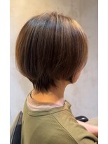 プラグ ヘアーデザイン 大名店(PLUG hair design)&nbsp;ショートボブ/ショートヘア/脱白髪染め/白髪ぼかし/髪質改善