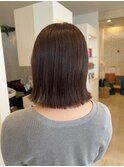 【外はねボブ】【透明感カラー】【20代30代】
