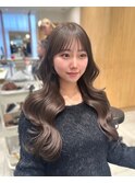 韓国スタイル/ナチュラルくびれヘア_くびれ巻き_レイヤーカット