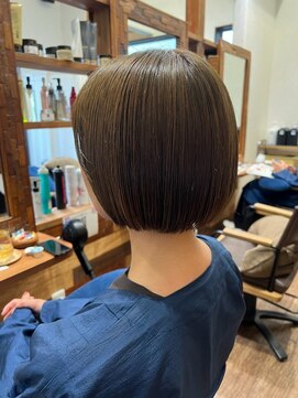 ヘアーレナータ 八王子(HAIR RENATA) 20代30代ミニボブココアブラウン小顔美肌ストレート丸み