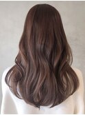 くびれヘア顔周りレイヤー韓国ヘア美髪ロング_ba372421