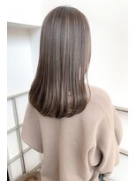 ヘアーズ ベリー 下白水店(hairs BERRY)&nbsp;BERRY髪質改善大人ミディブロンドベージュ美髪ストレート