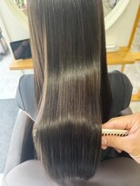 アムヘアー(A.M. hair)&nbsp;髪質改善×カラー　艶髪ダークブラウン