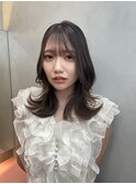暗めカラー/レイヤーカット/マロンベージュくすみベージュ北千住