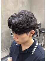 スイッチ(men's SWITCH)&nbsp;大分メンズフェザーパーマメンズカットマッシュ刈り上げショート