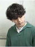 MEN’S HAIR/ブルーブラック/フェザーパーマ/渋谷ア
