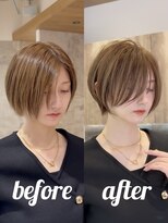 グランド(GRAND) ショートボブ髪型30代40代50代前髪あり前髪無し面長丸顔【西村ss