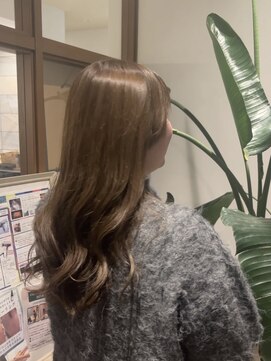 美容室 アイディー i-dee ブリーチなしカラー/オリーブベージュ