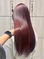 アース 会津若松店(HAIR&MAKE EARTH)&nbsp;うるツヤワインレッドロング
