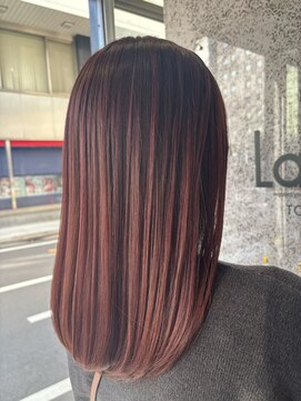 銀座ラボ 千葉店(LA BO) ピンクブラウン　ベージュ　髪質改善