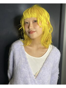 ヘアーデザイン アルエ(HAIR×design ARUE) ビビットイエロー