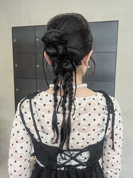 ヘアー アイス ルーチェ(HAIR ICI LUCE) 卒業式セット和装袴ヘアセットタイトシニヨン/今枝