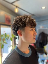 ロゴヘアー(LOGO)&nbsp;メンズスパイラルパーマ【柴崎/調布/国領】