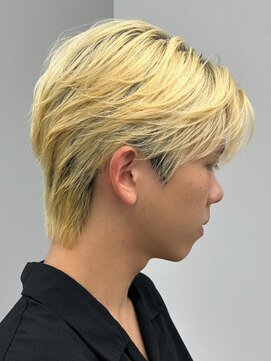 エルマーク 松山(L-MARK) ダブルカラー/ブリーチ/ミルクティー/ヘアカラー/men's