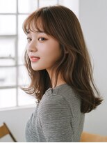 ラファンジュ ヘアー(Rohange hair)&nbsp;ミルクブラウン/透明感/オン眉/韓国ヘア