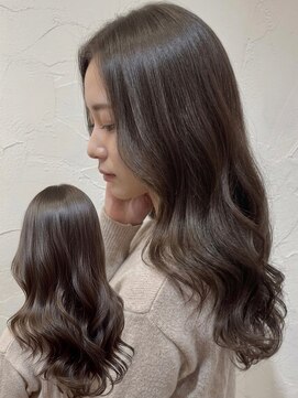 TMJ 熊本/レイヤーカット×コテ巻きパーマ×髪質改善