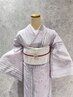 夏着物レンタル+着付け+ヘアセット ¥9,900