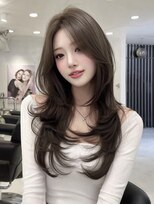 ノイズオオサカ 梅田店(NOISM OSAKA) 小顔外ハネミディアムアッシュ20代30代40代くびれミディ韓国ヘ