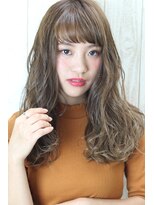 フェリシータ 緑地公園店(felicita) シースルーバング★ハイトーンアッシュナチュラルロング