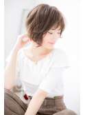 【Lab小山】アシンメトリーな小顔ショートボブa
