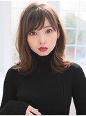 (gallaria) ミディアム外ハネスタイル