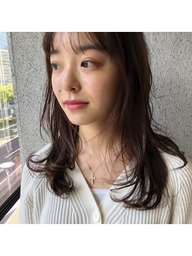 アンフェインド02(UNFEIGNED 02) クラゲヘアー/小顔に見せるヘア/ココアベージュ/伏見/栄