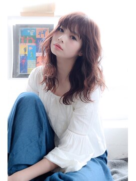 ルーク 立川(LUK) Lien☆小顔シースルーバング×ナチュラルピンクブラウン　立川