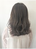 ダブルカラーで透明感アップのグレージュカラー★