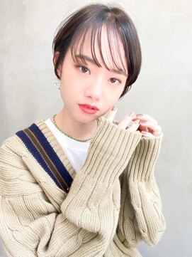 エース (ACE) ACE 横浜 透け感バング×透明感カラー×丸みショート