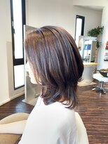 アトリエアルシュ(atelier ARCHE)&nbsp;柔らか自然な縮毛矯正でひし形外ハネミディアムヘア