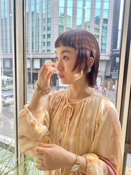 ビファインイーハアヴェダ(Befine e-ha AVEDA) 顔周りレイヤー×パツっとボブ★
