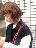 ミニボブ × パーマ