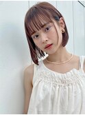 ナチュラル可愛いボブ