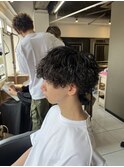 波巻きスパイラルパーマ シャドウパーマ メンズパーマ