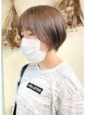 【soso 伊勢田】ショートボブ×ベージュカラー【横浜/ブリーチ】