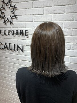 ヘア スパ ビューティー エールフォルム(HAIR SPA BEAUTY YELLFORME) 外ハネ×グレージュカラー