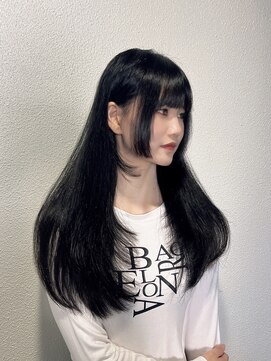 ピープスアンドスー 表参道 渋谷(Peeps&Suu.) 大人レイヤーカット/姫カット/前髪あり/ナチュラルブラック