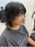 ウルフレイヤーのくるくるパーマ