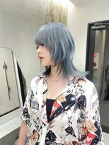 ソル 栄矢場町(SOL) ウルフカット/ブルーカラー/レイヤーカット/名古屋美容院