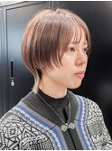 20代30代40代50代/丸みショート/マッシュウルフ/前髪あり/表参道