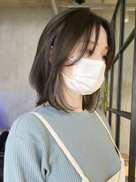 エリマ  茅ヶ崎(elima)&nbsp;ミディアムレイヤーインナーカラーグレージュ茅ヶ崎