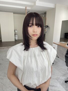 シェノン 夙川(CHAINON) 顔周りlayer／秋カラー／ブラウン／フルバンク